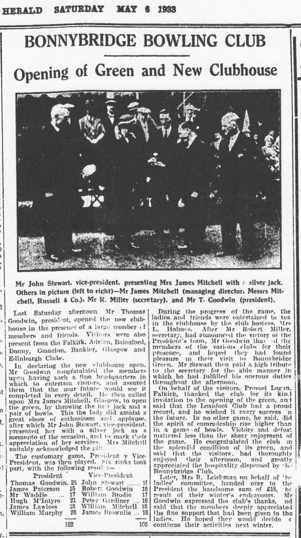 1933 BBBC Opening